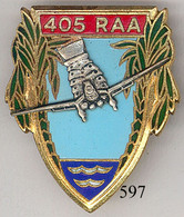 597 - ARTILLERIE - 405e R.A.A. - Armée De Terre