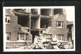 Foto-AK Long Beach, CA, Earthquake 10.03.1933, Erdbeben - Long Beach