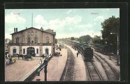 AK Heide, Haltender Zug Am Bahnhof - Heide