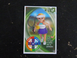 CARTE CARREFOUR PLAYMOBIL N° 29 - TENNIS - Autres & Non Classés