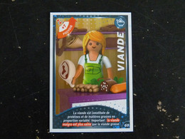 CARTE CARREFOUR PLAYMOBIL N° 69 - VIANDE - Andere & Zonder Classificatie