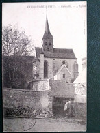 78 ,  Guerville , Le Centre Et L'église En 1908 - Guerville
