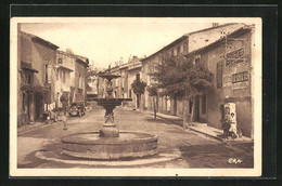 CPA Capestang, Place De La Fontaine - Capestang