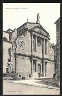 CPA Aniane, Facade De L'Eglise - Aniane