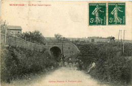 Ménerville * Route Et Le Pont St Caprais * Villageois - Autres & Non Classés