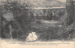 CPA 29 LA FOREST LANDERNEAU LIEU DE LA DECOUVERTE DU CADAVRE DE M.LOUIS CADIOU - Autres & Non Classés