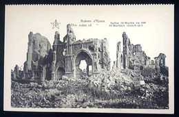 Ruines D'Ypres Eglise St-Martin En 1918 - Ieper