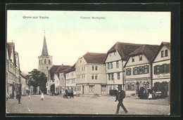 AK Vacha, Unterer Marktplatz Mit Café Und Geschäften - Vacha