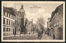 AK Apolda, Obere Banhofstrasse Mit Passanten - Apolda