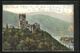 AK Lahnstein, Burg Lahneck, Rheinbrücken - Lahnstein