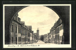 AK Marienberg I. Sa., Blick Durch Das Zschopauer Tor - Zschopau