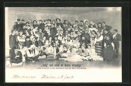 AK Husum, Festgesellschaft Des Buernball Vom 25. März 1903 - Husum