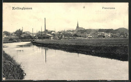 AK Kellinghusen, Panorama Am Flussufer - Kellinghusen