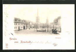 AK Arnstadt, Riedplatz Mit Brunnen - Arnstadt