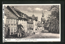 AK Stade, Schiffertor Mit Blick Auf St. Cosmae - Stade