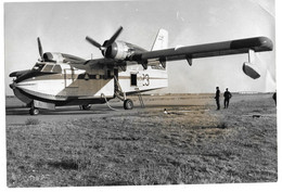 1973 CANADAIR F-ZBAY - PELICAN 23 - ZONE PERPIGNAN - PHOTO J. ROIG L INDEPENDANT 24*16 CM - Luchtvaart