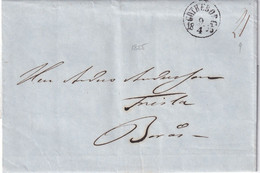 SUEDE 1855 LETTRE DE GOTHEBORG - ... - 1855 Voorfilatelie