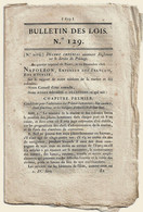 Bulletin Des Lois N°129 1806 Réglement Sur Le Service Du Pilotage (Pilotes-lamaneurs - Napoléon à Posen)/Gênes - Décrets & Lois