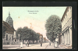 AK Bremervörde, Neue Strasse Mit Kirche - Bremervörde