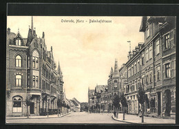 AK Osterode / Harz, Bahnhofstrasse Mit Gebäudezeile - Osterode