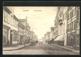 AK Lüchow, Langestrasse Mit Geschäften - Luechow