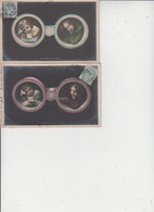 FANTAISIES  -  LES JUMELLES  -  LOT DE 6 CARTES  -  1905  - - 5 - 99 Cartes
