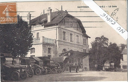 Yvelines,  Sartrouville La Gare Avec Automobiles En Stationnement - Sartrouville