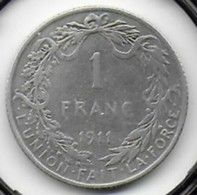 1 Franc Argent 1911 FR - 1 Frank