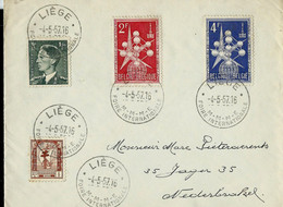 Env. (E)  Obl. LIEGE  - Foire Internationnal - 04/05/57 - Rural Post