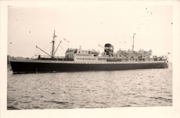 PRESIDENT DE CAZALET * Carte Photo * Bateau Cargo Paquebot Commerce Marine Marchande ? Compagnie De Navigation Mixte - Comercio