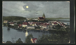 AK Mölln I. Lbg., Panorama Bei Mondschein - Moelln