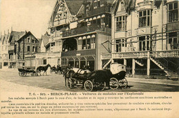 Berck Plage * Voitures De Malades Sur L'esplanade * Chalet Villa De La Comète * Brasserie - Berck