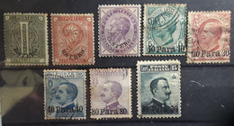 LEVANT ITALIEN ESTERO, Italia  1874  -1906 , 8 Timbres Neufs * / O , Entre Yvert No 1 - 43 , Cote 62 Euros - Algemene Uitgaven