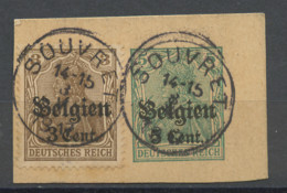 Belgique - Belgium - Belgien Entier Postal 1916-18 Y&T N°EPOA12 - Michel N°GZSBD12 (o) - 5cs5p Germania - Extrait - Deutsche Besatzung