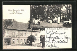 AK St. Andreasberg, Hotel Deutscher Hof Nebst Garten - St. Andreasberg