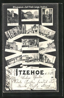 AK Itzehoe, Victoriastrasse, Bahnhof, Alte Kaserne, Thalstrasse - Itzehoe