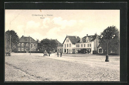 AK Oldenburg I. Holst., Markt Mit Häusern Und Laternen - Oldenburg (Holstein)