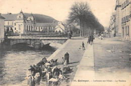 CPA 29 QUIMPER LAVEUSES SUR L'ODET THEATRE - Quimper