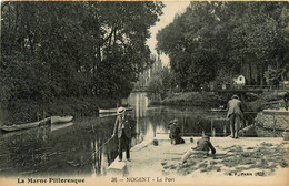 Nogent Sur Marne * Vue Sur Le Port * Pêche à La Ligne Pêcheurs - Nogent Sur Marne