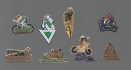 PINS PIN'S VELO CYCLISME 791 TOUR DE FRANCE CYCLOCROSS BUD TINAZZI SAINT HERBELAIN FLEURY USC  LOT 8 PINS - Materiale