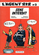 L'AGENT 212    "Sens Interdit"    Tome 3   De KOX / CAUVIN   DUPUIS - Agent 212, L'