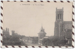 5AH732 SANGATTE LA TOUR DE L'EGLISE  2 SCANS - Sangatte