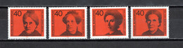 ALLEMAGNE   N° 640 à 643    NEUFS SANS CHARNIERE COTE  3.60€    FEMMES CELEBRES - Unused Stamps