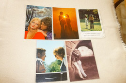 LOT DE 5 CARTES .....COUPLES ROMANTIQUES - 5 - 99 Cartes