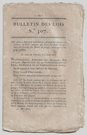 Bulletin Des Lois N°307 1810 Poids Et Mesures/Membres Du Corps Législatif/Juridiction Des Prud'hommes/Préfets/Louviers - Décrets & Lois