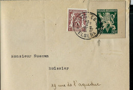 Env. ( E )  Obl.  IXELLES - ELSENE 1946 - Correo Rural