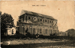 CPA AK AUBY 1921 - L'Église (512468) - Auby