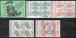 Suisse 1985 Carnet C1033a II -  - Complet, Neuf**, Avec 4 Bloc De 4 Oblitéré - Bon état - - Booklets
