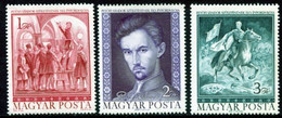 HUNGARY 1972 Petofi Anniversary MNH / **.  Michel 2828-30 - Nuovi