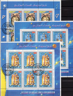 Set 3 US-spaceteam 1960-1975 Jemen 863+872+882 KB O 18€ Newton Raumfahrt Gemini 3 Apollo 10 S/s M/s Blocs Bloque Bf NASA - Collections